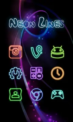 Neon Lines android App screenshot 1